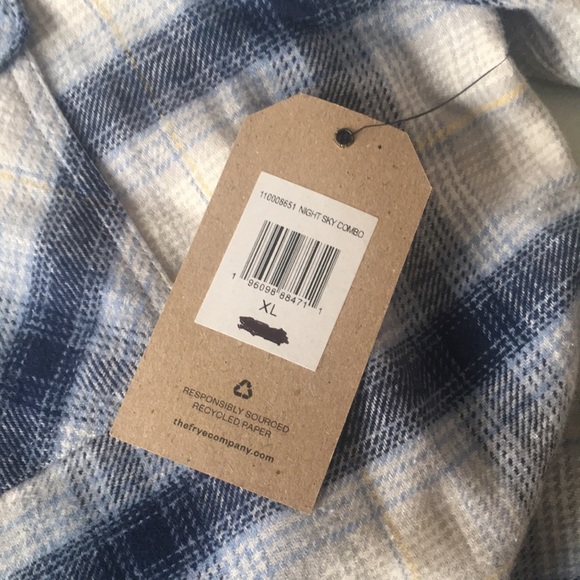 Mens NWT Frye and Co. Flannel Shirt Size XL - Picture 6 of 6